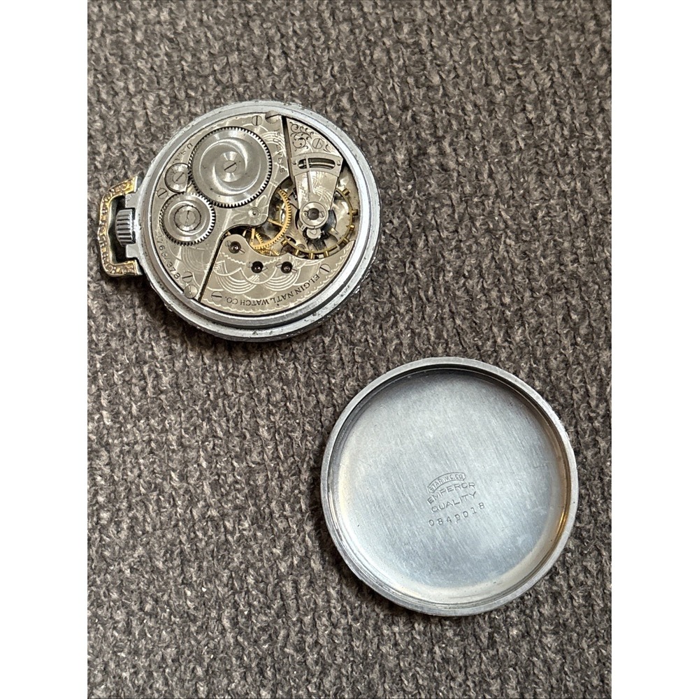 Vintage 1914 Elgin Pocket Watch - Grade 312, 16s 15J Silver Tone Running!